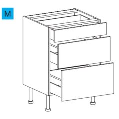 EBS MBAES603ZS Skříňka spodní plnovýsuv, 60 cm diamantově šedá