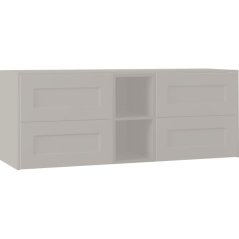 EBS Laca Skříňka umyvadlová s deskou 153,2 cm, šedá matná