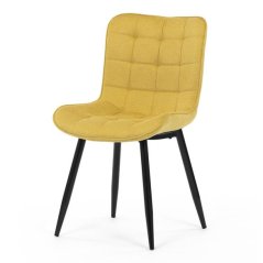 EBS Partitura Jídelní židle, jemně hrubá látka, žlutá