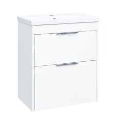 EBS City Skříňka + umyvadlo 61 cm, bílá lesk