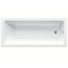 EBS Urban City Slim Obdélníková vana 170 x 75 cm bez noh, bílá
