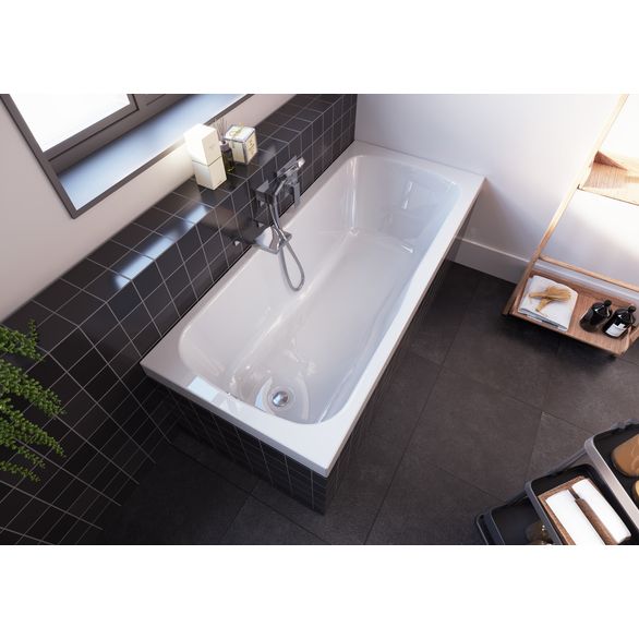 EBS Imperial Obdélníková vana 170x75cm bez noh, bílá lesklá