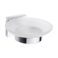 EBS Urban Square Skleněná mýdlenka, chrom