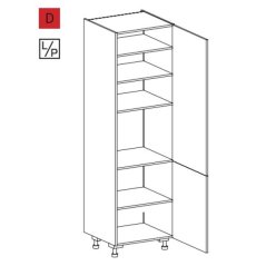 EBS PO602DLPB Skříň potravinová 60 cm, bílá lesk
