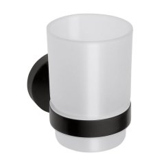 EBS Urban Round Black Držák kartáčků, černá mat
