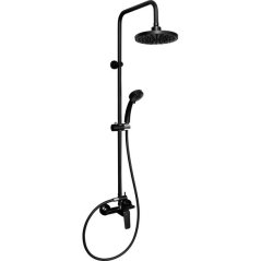 EBS Elisa Sprchová souprava s baterií s horním vývodem, černá matná ELI200BCR