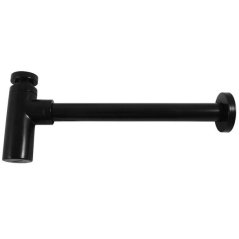 EBS Umyvadlový sifon kovový, černá matná