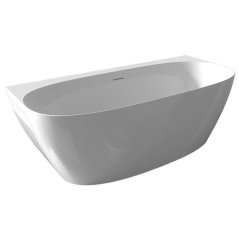 EBS Diora W Volně stojící vana ke zdi 170x80cm, bílá lesklá