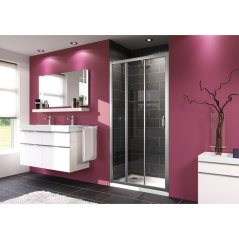EBS Urban Sprchové dveře 3-dílné 100 cm, chrom lesk 140305.069.322