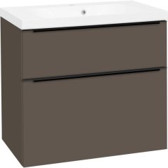 EBS Dream Skříňka s umyvadlem 81 cm, šedá láva mat