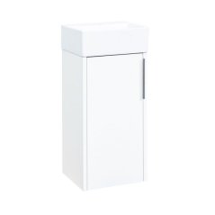 EBS City Skříňka + umývátko 33 cm, bílá lesk