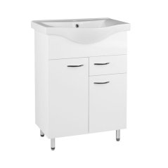 EBS K-Plus Skříňka s umyvadlem, zásuvkou 65x90 cm, bílá