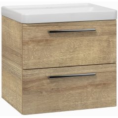 EBS Urban Skříňka s umyvadlem 60cm, dub Riviera/madlo chrom