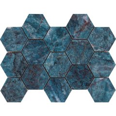 EBS Lux hexagon 22,5x32,5 kionia azzuro lesklý
