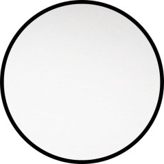 EBS Emilia Kulaté zrcadlo 60 cm, kovový rám, černá mat