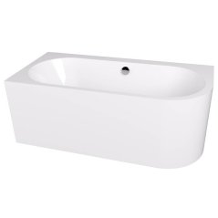 EBS Velvet Vana asymetrická 160x75 cm, levá, bílá