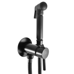 EBS Podomítková baterie s bidetovou sprškou, černá matná