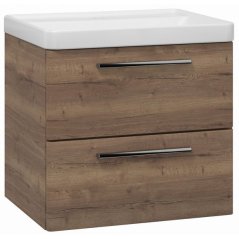 EBS Urban Skříňka s umyvadlem 61cm, dub Halifax/madlo chrom