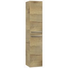 EBS Urban Vysoká skříňka 35x170cm L/P, dub riviera-madlo nerez