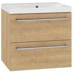 EBS Pure Skříňka s umyvadlem 61 cm, dub Arlington