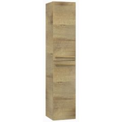 EBS Urban Vysoká skříňka 35x170cm L/P, dub riviera-madlo bronz