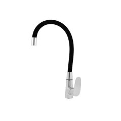 EBS Dřezová baterie s flexibilním ramínkem, černá/chrom