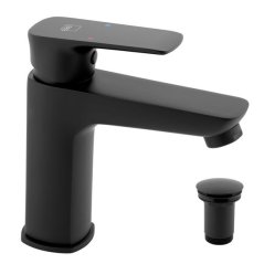 EBS Urban Black Umyvadlová baterie s výpustí Click/Clack, černá mat