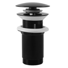 EBS Umyvadlová výpusť click-clack, černá matná
