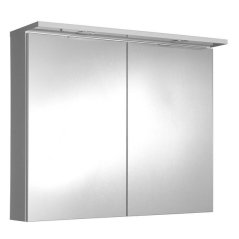 EBS K-Plus Galerka 80x70x24 cm, s LED osvětlením, bílá