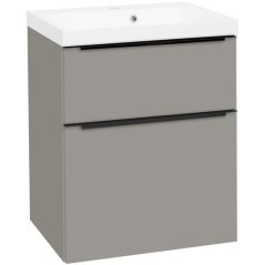EBS Dream Skříňka s umyvadlem 61 cm, šedá mat
