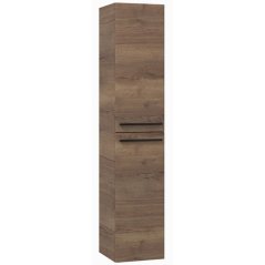 EBS Urban Vysoká skříňka 35x170cm L/P, dub halifax-madlo černá