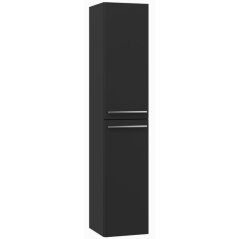 EBS Urban Vysoká skříňka 35x170cm L/P, černá mat-madlo nerez