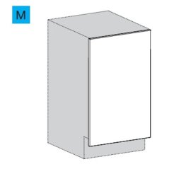 EBS K45UVB Dvířka na myčku bílá lesk, 45 cm