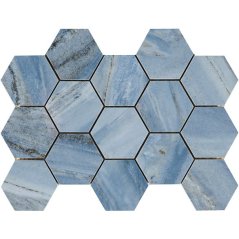 EBS Lux hexagon 22,5x32,5 ossola blue lesklý