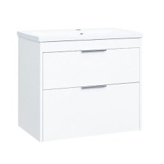 EBS City Skříňka + umyvadlo 81 cm, bílá lesk