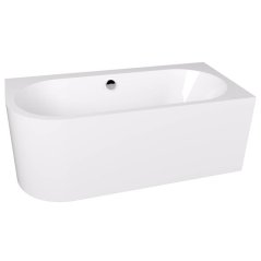 EBS Velvet Vana asymetrická 160x75 cm, pravá, bílá