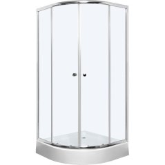 EBS Linea Sprchový kout 90 čtvrtkruh, chrom transparent