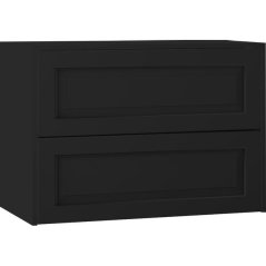 EBS Lasy Skříňka umyvadlová s deskou 83,2 cm, černá matná