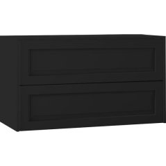 EBS Lasy Skříňka umyvadlová s deskou 103,2 cm, černá matná