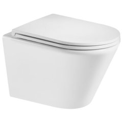 EBS Spin WC závěsné 54 x 36,5 cm Vortex včetně sedátka SoftClose, bílá