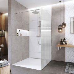 EBS Relax Walk-in stěna 80x200 cm sklo Line, chrom ALU
