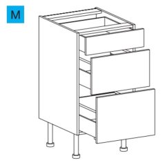 EBS MBAES453ZS Skříňka spodní plnovýsuvná, 45 cm, diamantově šedá