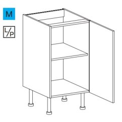 EBS ES451DLPB Skříňka spodní 45 cm, bílá lesk