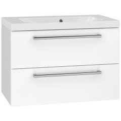 EBS Pure Skříňka s umyvadlem 81 cm, bílá