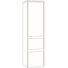 EBS Duomo Skříňka vysoká 40 cm, pravá, zakázková barva K3