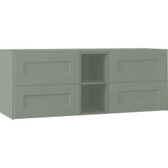 EBS Laca Skříňka umyvadlová s deskou 153,2 cm, kapradinová matná