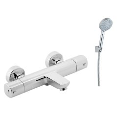 EBS Termostatická vanová baterie se sprchovým setem, chrom