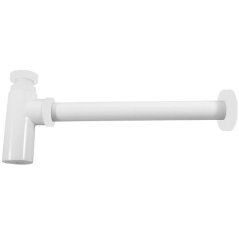 EBS Umyvadlový sifon kovový, bílá