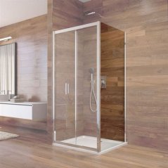 EBS Star Boční pevná stěna 80 cm, chrom/sklo čiré