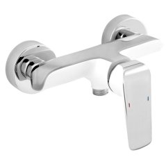 EBS Elisa White Baterie sprchová nástěnná, bez setu, bílá chrom